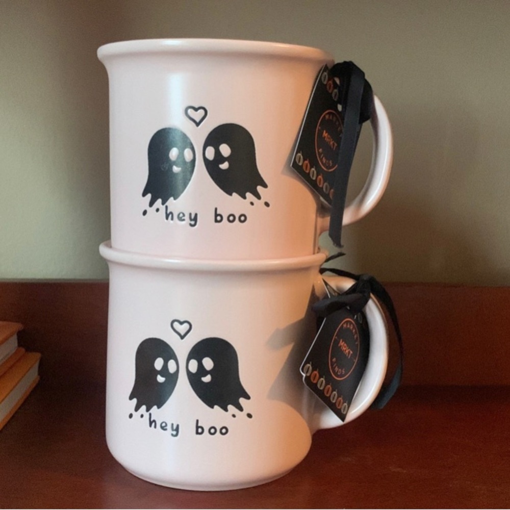 Pink Hey Boo Mugs